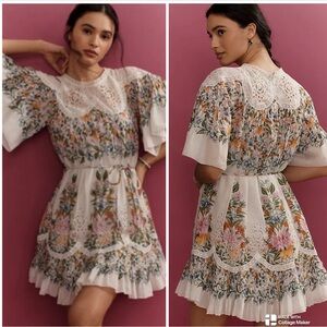 Farm Rio Sweet Bloom Bouquet mini cotton dress